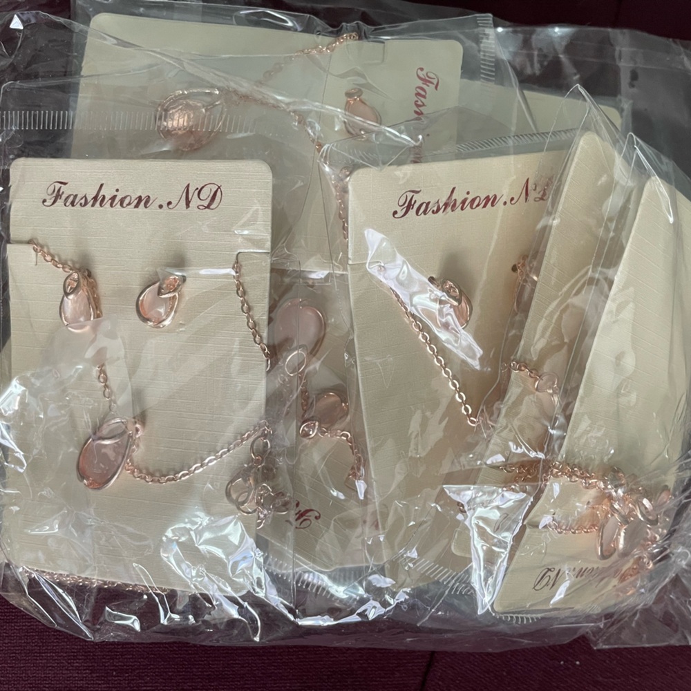9 pack - Rose Gold Jewelry Set